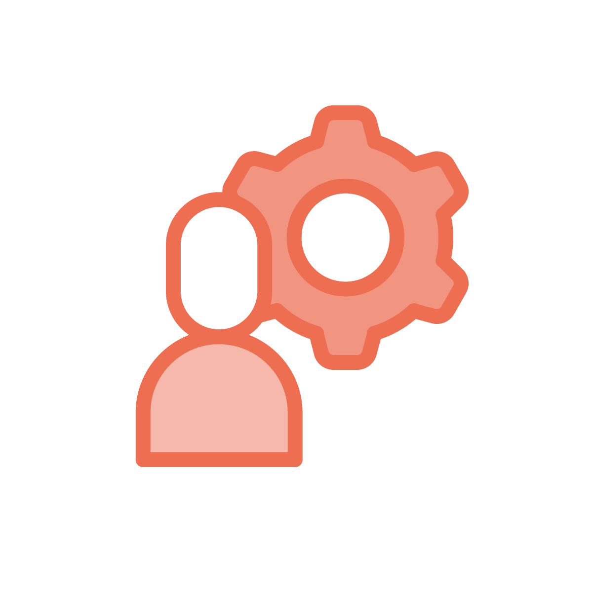 Light Background Orange 2023 Person Cog